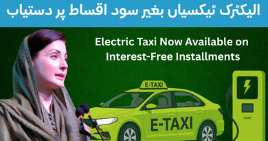 Electric Taxi Now Available on Interest-Free Installments