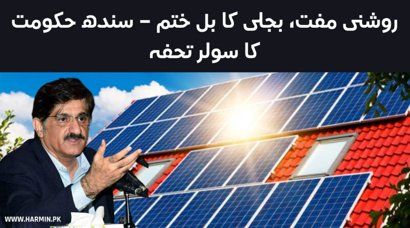 Sindh Government Free Solar Panels for Low-Income Families
